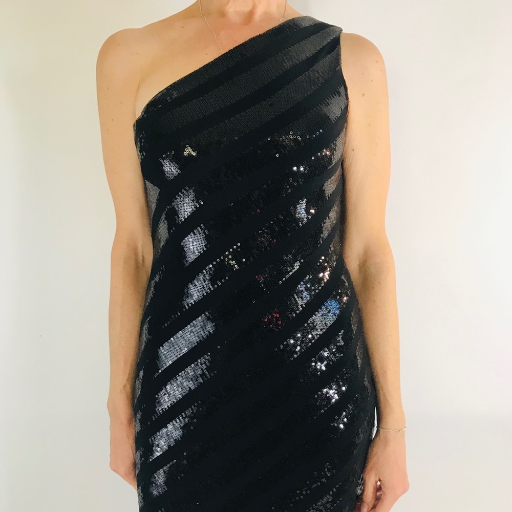 David Meister evening gown beaded